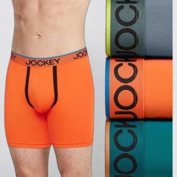 Jockey Active Microfiber Stretch Chafe Proof Pouch 3-Pack Boxer Briefs Small NEW - Picture 7 of 7